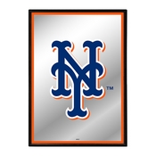 New York Mets: Vertical Framed Mirrored Wall Sign, AGS-MBNYMT-275-01A