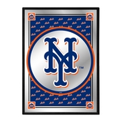 New York Mets: Vertical Team Spirit - Framed Mirrored Wall Sign, MBNYMT-275-02