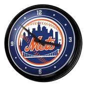 New York Mets: Logo - Retro Lighted Wall Clock, MBNYMT-550-02