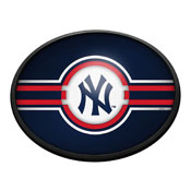 New York Yankees: Oval Slimline Lighted Wall Sign, FNB-MBNYYS-140-01A