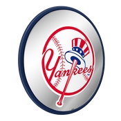 New York Yankees: Modern Disc Mirrored Wall Sign, AGS-MBNYYS-235-01A