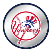 New York Yankees: Modern Disc Mirrored Wall Sign, AGS-MBNYYS-235-01A