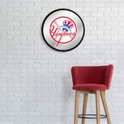 New York Yankees: Modern Disc Mirrored Wall Sign, AGS-MBNYYS-235-01A