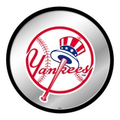 New York Yankees: Modern Disc Mirrored Wall Sign, AGS-MBNYYS-235-01A