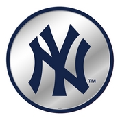 New York Yankees: Logo - Modern Disc Mirrored Wall Sign, AGS-MBNYYS-235-02A
