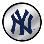 New York Yankees: Logo - Modern Disc Mirrored Wall Sign, AGS-MBNYYS-235-02A