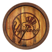 New York Yankees: Branded "Faux" Barrel Top Sign, FNB-MBNYYS-240-02