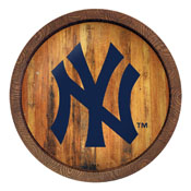 New York Yankees: Logo - "Faux" Barrel Top Sign, FNB-MBNYYS-240-04