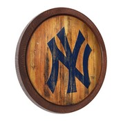 New York Yankees: Logo - Weathered "Faux" Barrel Top Sign, FNB-MBNYYS-240-06
