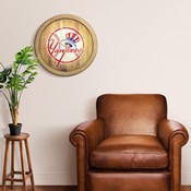 New York Yankees: Weathered "Faux" Barrel Top Sign, FNB-MBNYYS-240-03