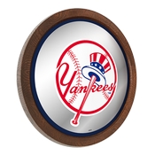 New York Yankees: "Faux" Barrel Top Mirrored Wall Sign, MBNYYS-245-01