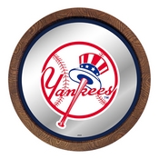 New York Yankees: "Faux" Barrel Top Mirrored Wall Sign, MBNYYS-245-01