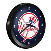 New York Yankees: Ribbed Frame Wall Clock, MBNYYS-530-01
