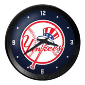 New York Yankees: Ribbed Frame Wall Clock, MBNYYS-530-01