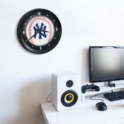 New York Yankees: Baseball - Ribbed Frame Wall Clock, MBNYYS-530-31