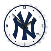 New York Yankees: Logo - Bottle Cap Lighted Wall Clock, MBNYYS-545-02