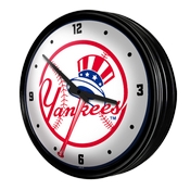 New York Yankees: Retro Lighted Wall Clock, MBNYYS-550-01