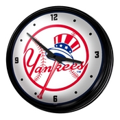 New York Yankees: Retro Lighted Wall Clock, MBNYYS-550-01