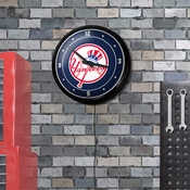 New York Yankees: Logo - Retro Lighted Wall Clock, MBNYYS-550-02