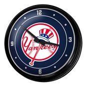 New York Yankees: Logo - Retro Lighted Wall Clock, MBNYYS-550-02