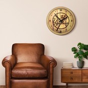 New York Yankees: Branded "Faux" Barrel Top Clock, FNB-MBNYYS-560-02