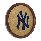New York Yankees: Logo - "Faux" Barrel Framed Cork Board, AGS-MBNYYS-632-02A