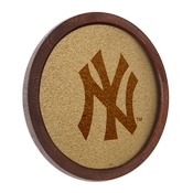 New York Yankees: Logo - "Faux" Barrel Framed Cork Board, AGS-MBNYYS-632-02A