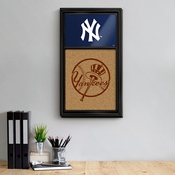 New York Yankees: Dual Logo - Cork Note Board, AGS-MBNYYS-640-02A