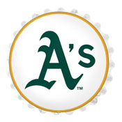 Oakland Athletics: Logo - Bottle Cap Wall Light, MBOAKL-215-02