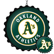 Oakland Athletics: Double-Sided Bottle Cap Dangler, MBOAKL-220-03