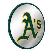 Oakland Athletics: Logo - Modern Disc Mirrored Wall Sign, AGS-MBOAKL-235-02A