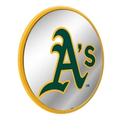 Oakland Athletics: Logo - Modern Disc Mirrored Wall Sign, AGS-MBOAKL-235-02A