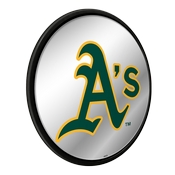Oakland Athletics: Logo - Modern Disc Mirrored Wall Sign, AGS-MBOAKL-235-02A