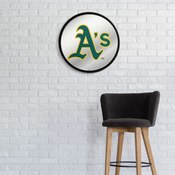 Oakland Athletics: Logo - Modern Disc Mirrored Wall Sign, AGS-MBOAKL-235-02A
