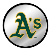 Oakland Athletics: Logo - Modern Disc Mirrored Wall Sign, AGS-MBOAKL-235-02A