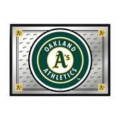 Oakland Athletics: Team Spirit - Framed Mirrored Wall Sign, AGS-MBOAKL-265-02A