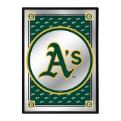 Oakland Athletics: Vertical Team Spirit - Framed Mirrored Wall Sign, MBOAKL-275-02