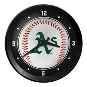 Oakland Athletics: Baseball - Ribbed Frame Wall Clock, MBOAKL-530-31