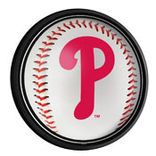 Philadelphia Phillies: Baseball - Round Slimline Lighted Wall Sign, MBPHIL-130-31