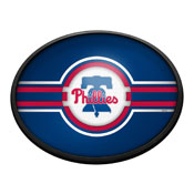 Philadelphia Phillies: Oval Slimline Lighted Wall Sign, FNB-MBPHIL-140-01A