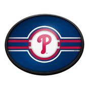 Philadelphia Phillies: Logo - Oval Slimline Lighted Wall Sign, FNB-MBPHIL-140-02A