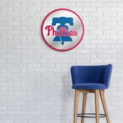 Philadelphia Phillies: Modern Disc Mirrored Wall Sign, AGS-MBPHIL-235-01A