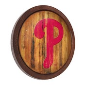 Philadelphia Phillies: Logo - Weathered "Faux" Barrel Top Sign, FNB-MBPHIL-240-06