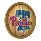 Philadelphia Phillies: Weathered "Faux" Barrel Top Sign, FNB-MBPHIL-240-03