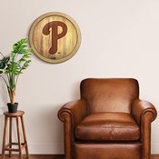 Philadelphia Phillies: Logo - Branded "Faux" Barrel Top Sign, FNB-MBPHIL-240-05