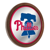 Philadelphia Phillies: "Faux" Barrel Top Mirrored Wall Sign, AGS-MBPHIL-245-01A