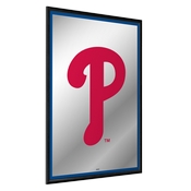Philadelphia Phillies: Vertical Framed Mirrored Wall Sign, AGS-MBPHIL-275-01A