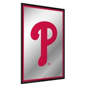 Philadelphia Phillies: Vertical Framed Mirrored Wall Sign, AGS-MBPHIL-275-01A