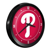 Philadelphia Phillies: Logo - Ribbed Frame Wall Clock, MBPHIL-530-02