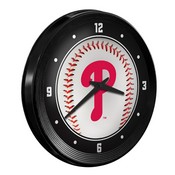 Philadelphia Phillies: Baseball - Ribbed Frame Wall Clock, MBPHIL-530-31